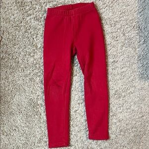 Cat & Jack Bold Red Kids Fleeced lined Leggings